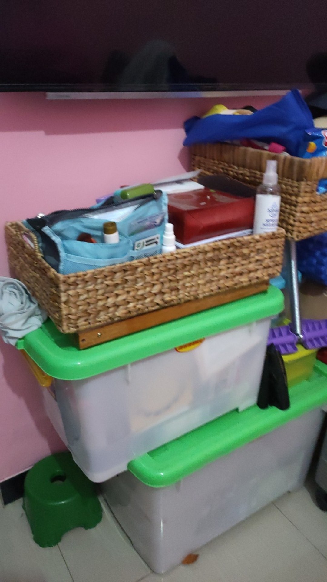 Nampan Anyaman / Baki / Tray / Keranjang Kotak Enceng Gondok Handmade Dekorasi Kekinian