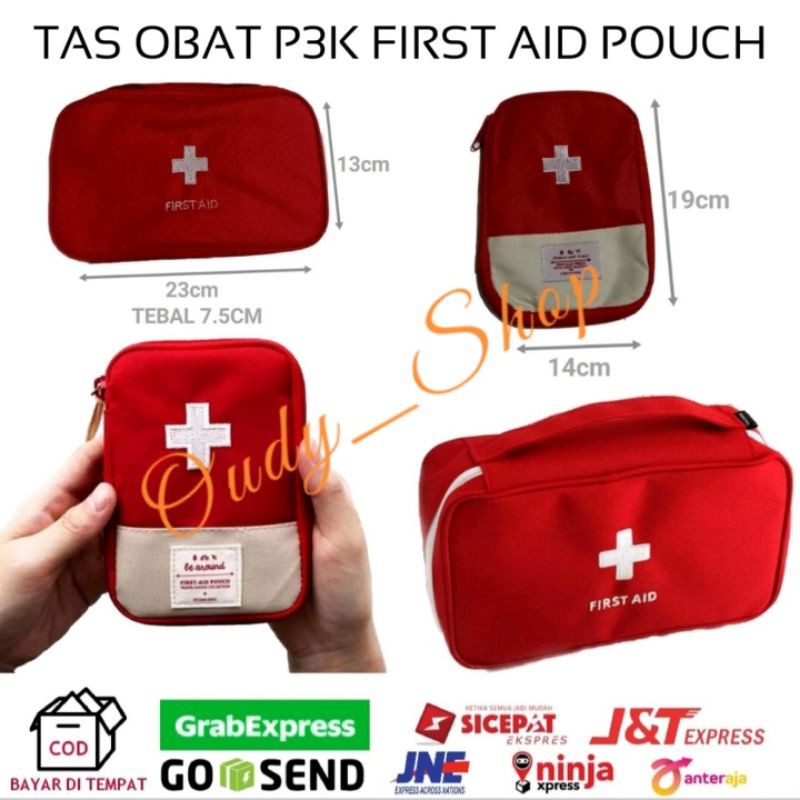 Tas P3K Kotak Tas Obat First Aid Kit Pouch Perlengkapan Outdoor