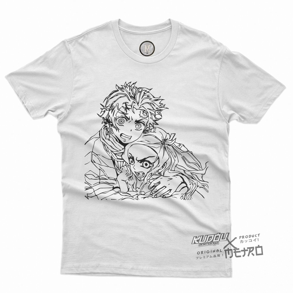 Tshirt Tanjiro X Nezuko Lineart