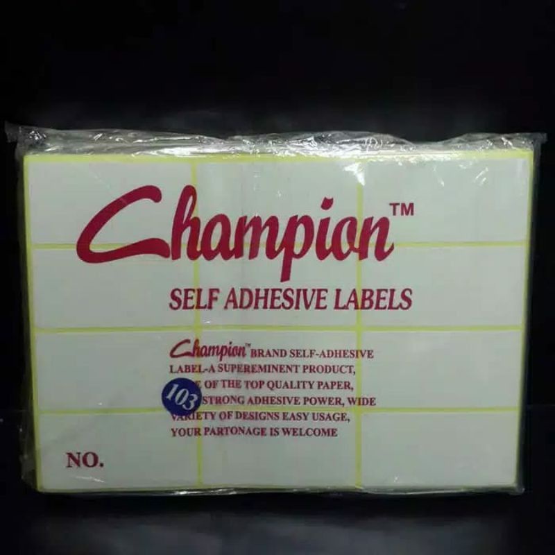 

Grosir label harga champion no 103 no 112/ label harga isi 7 lembar murah