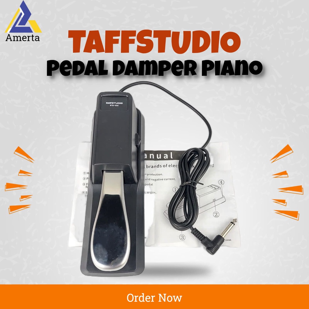 TaffSTUDIO Pedal Damper Piano Keyboard Yamaha Roland Korg Dsb