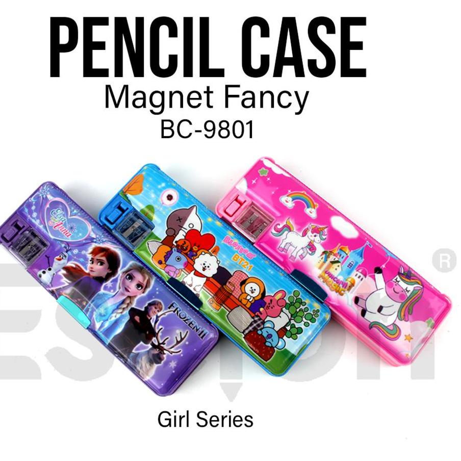 

Berkualitas Kotak Pensil Magnet+2sz rautan Fancy 9801 / Tempat Pensil !