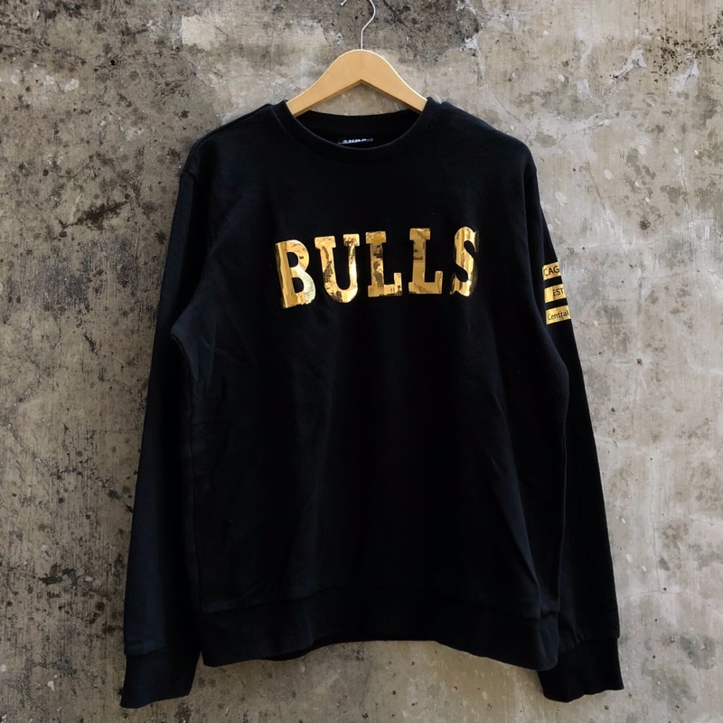 Crewneck Chicago Bulls Gold