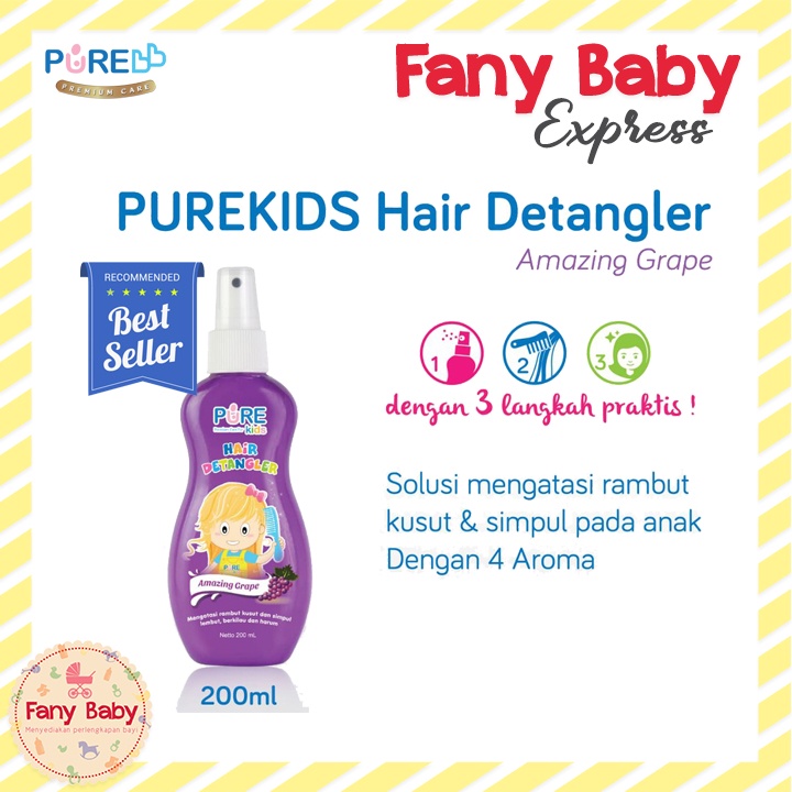 PURE KIDS HAIR DETANGLER FOR KIDS 200ML