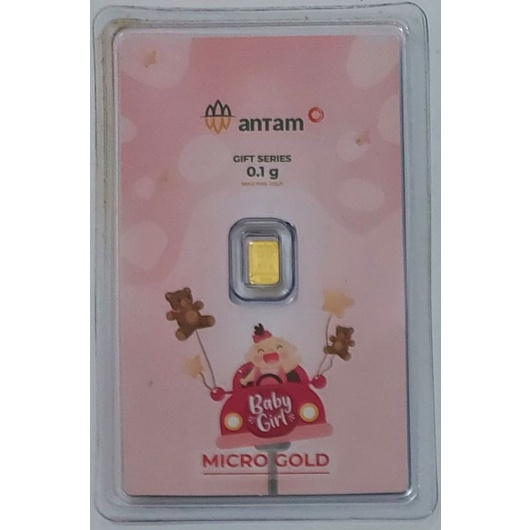 Logam Mulia Antam Hartadinata Gift Series Baby Girl 0.1 Gram