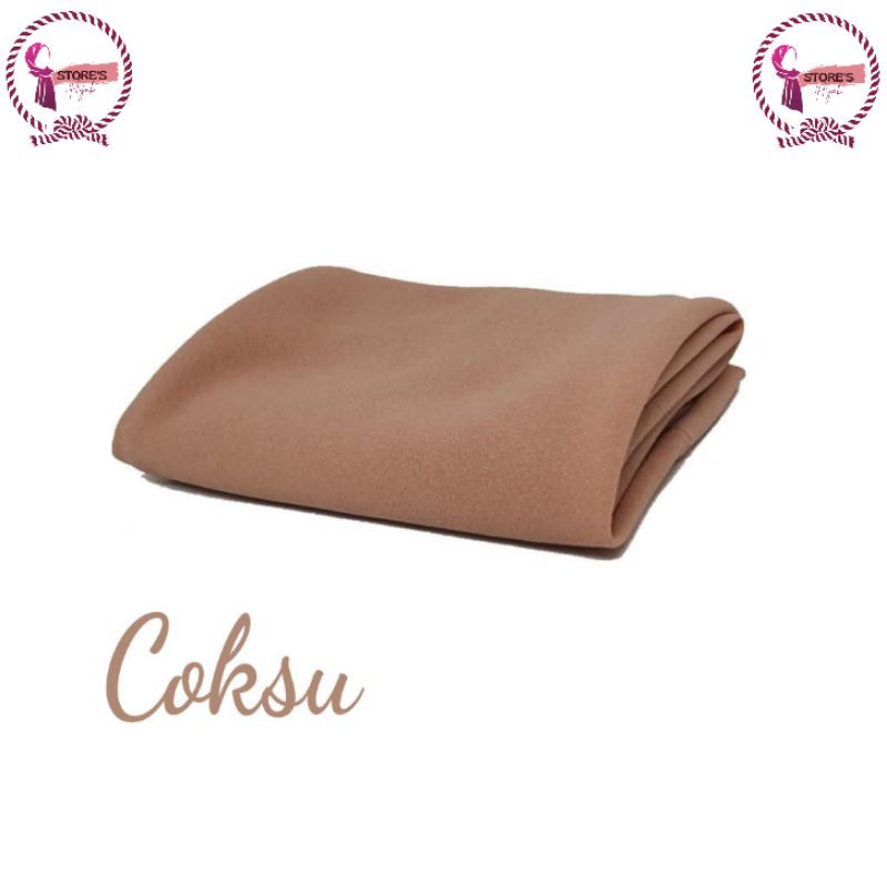 Pashmina Sabyan - Pasmina Polos Diamond Crepe-Coksu