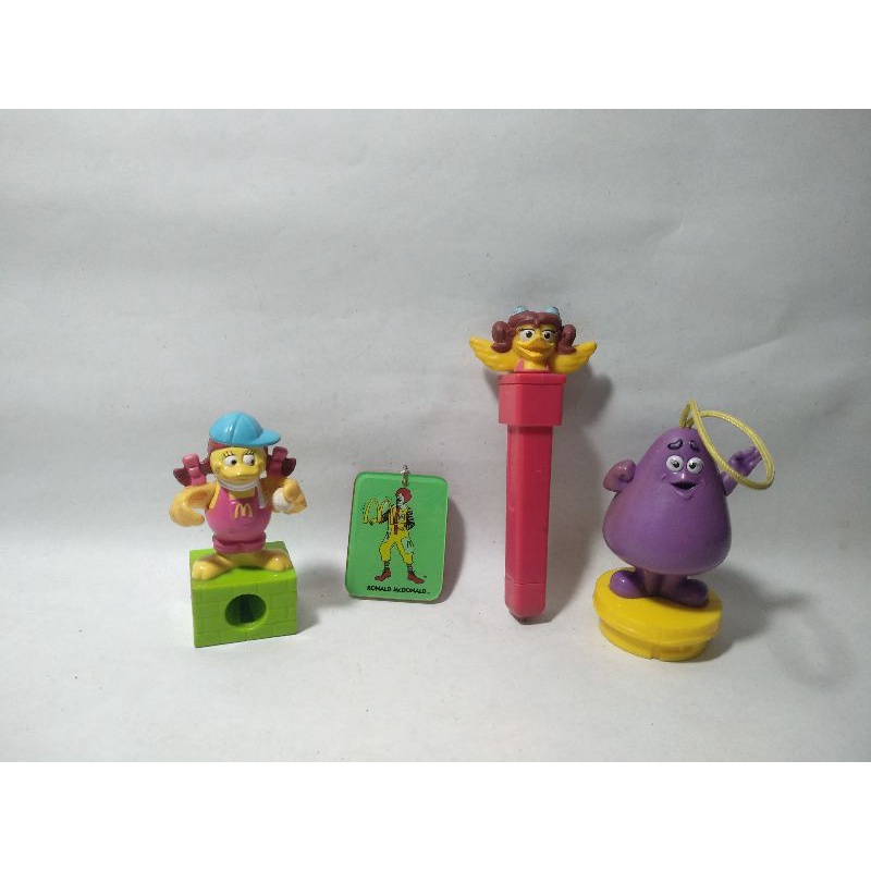 Maskot Ganci Gantungan Kunci Ronald Keychain Peruncing Asahan Rautan Pencil Pensil Birdie Pen Sharpe