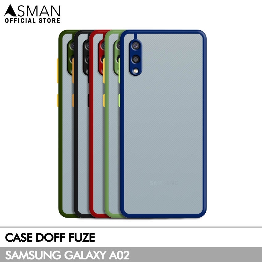 Asman Case Samsung Galaxy A02 Doff Fuze Premium Shield Protector