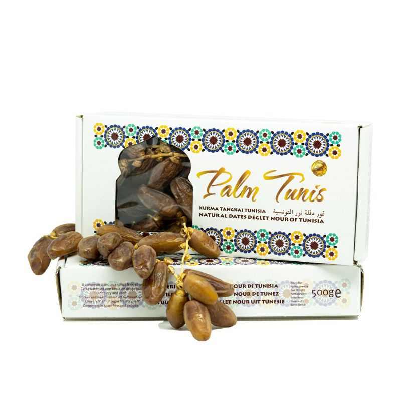 

Kurma Tunisia Tangkai Palm Tunis 500 gr Natural Dates Deglet Nour of Tunisia