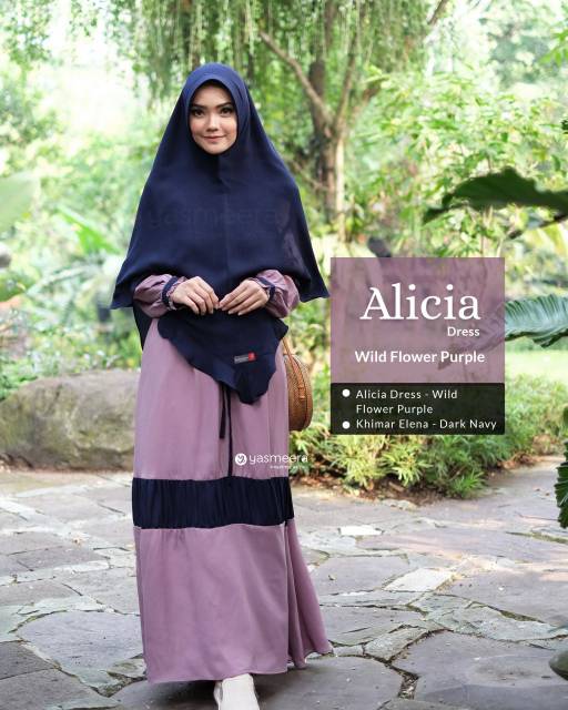 GAMIS ALICIA PURPLE ||  YASMEERA