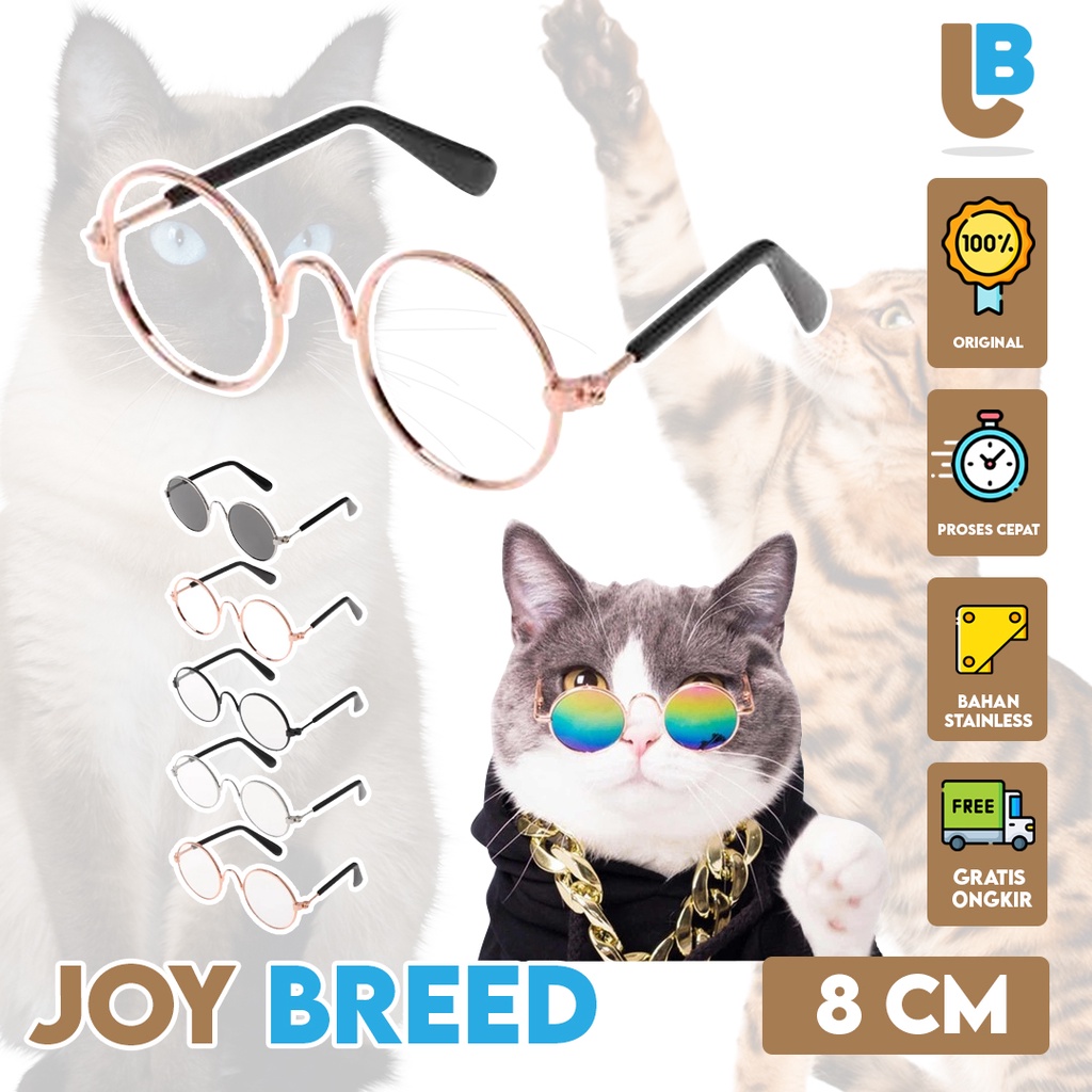 KACAMATA KUCING ANJING KACAMATA FASHION UNTUK KUCING ANJING BY JOY BREED