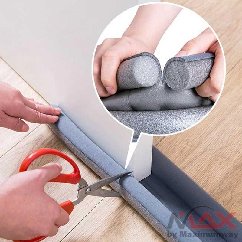 Seal Lis Pintu Penghalang serangga kecoa Kelabang Ular Debu panjang 93 cm Anti Kecoa Anti Serangga Penghalang lubang bawah pintu Door Bottoom Seal Strip Flexible Wind Noise Reduction Stopper Under Door Sealing Blocker Door Weatherstrip