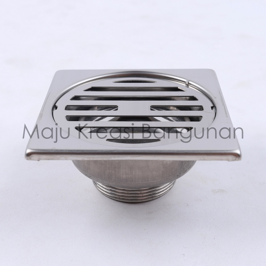 Saringan Got Jumbo Izumo Stainless Steel Floor Drain Tebal Lantai WC Toilet Kamar Mandi 4,5 Inch 4.5 Inci
