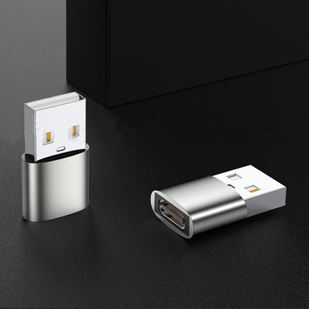 Adaptor Konverter Usb-C Flash Drive Tipe C 2.0 Male Ke Tipe C Female Untuk Komputer / Handphone