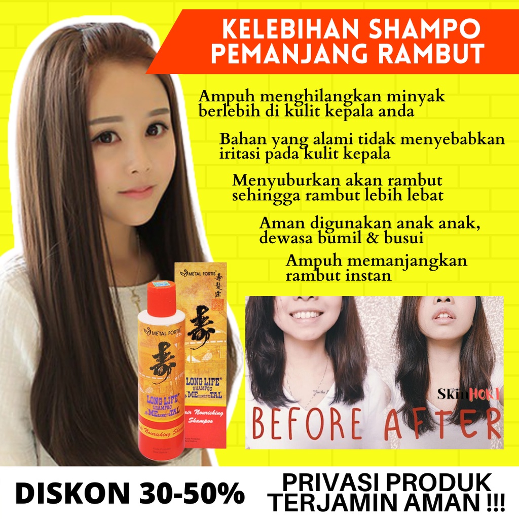 SAMPOO PENUMBUH RAMBUT PEMANJANG RAMBUT SHAMPOO METAL 200ML ORIGINAL PERAWATAN RAMBUT