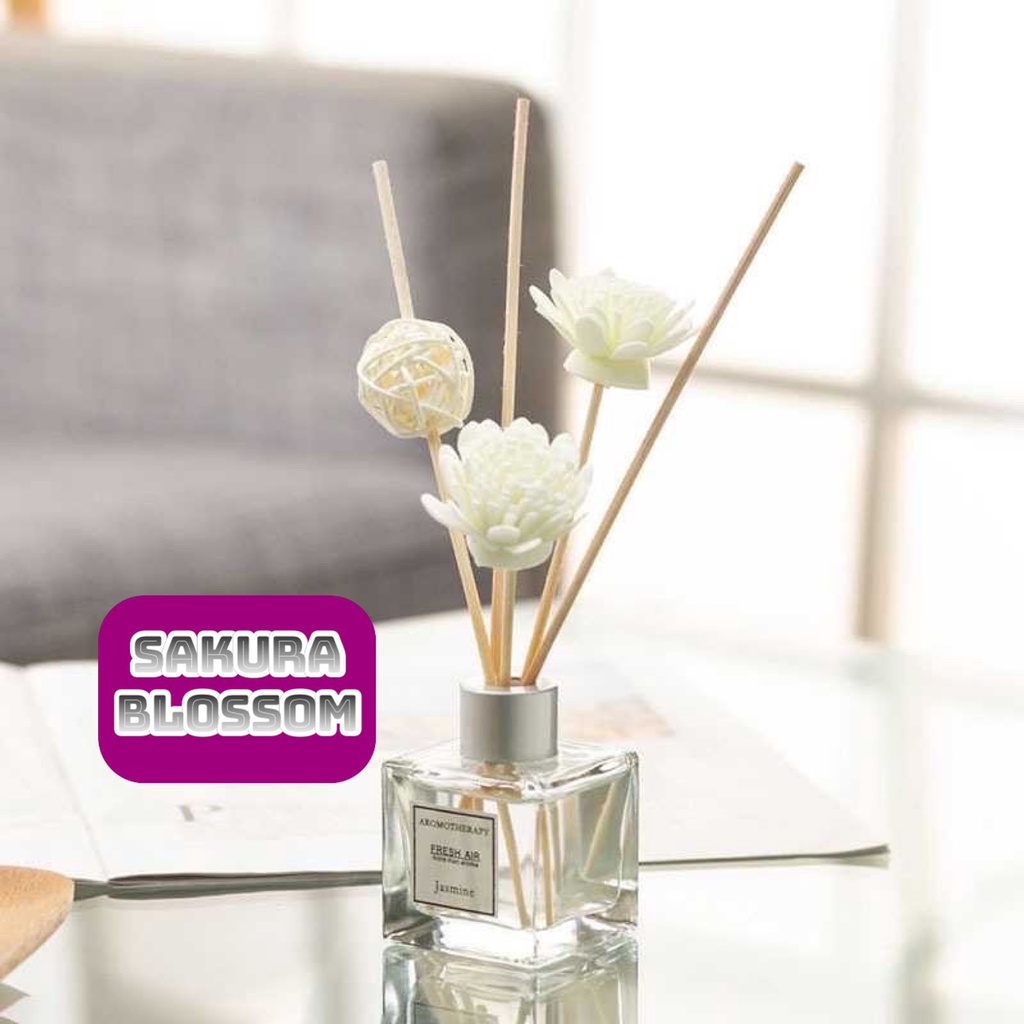 OS Pengharum Pewangi Ruangan Reed Diffuser Aromaterapi Stick Ruangan Aromaterapi Stik Hiasan Meja-LILY