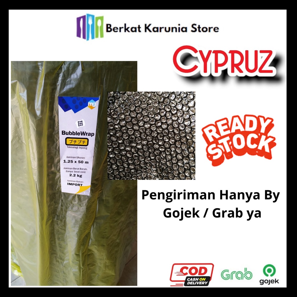 

bubble wrap roll hitam 125 cm x 50 m buble wrap tebel
