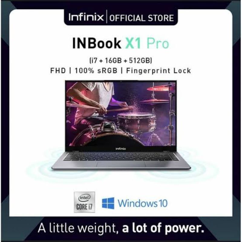 Laptop Infinix Inbook X1 Pro Intel Core i7 1065G7 Ram 16-512 Gb