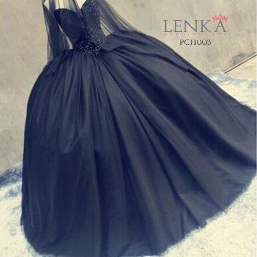 LENKA Pengembang Gaun Pettycoat Dalaman Dress Pengantin Hitam 6 Ring  PCH003