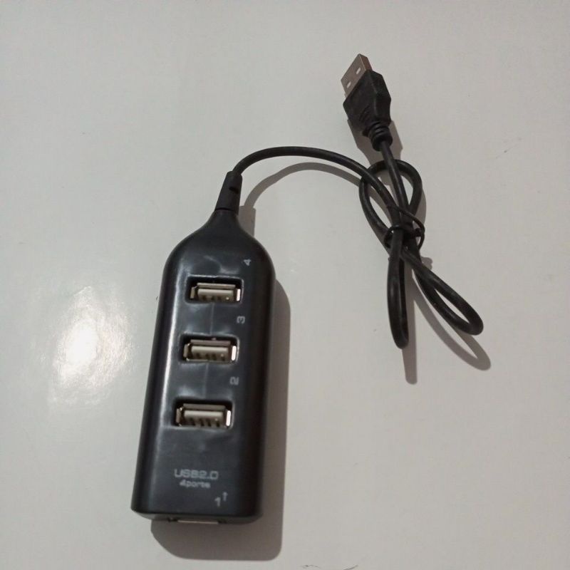 Portabel USB Hub 2.0 4 Port untuk Laptop dan Komputer