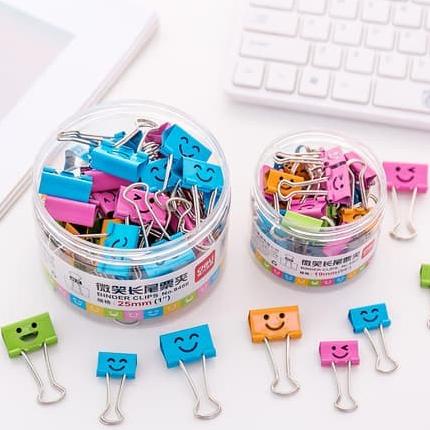 

BINDER CLIP SMILE JEPIT FILE PENJEPIT PAPER CLIP