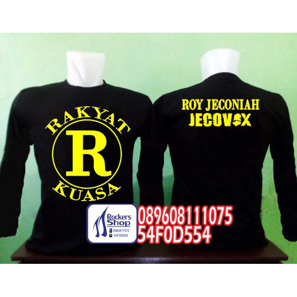 KAOS JECOVOX RAKYAT KUASA LENGAN PANJANG