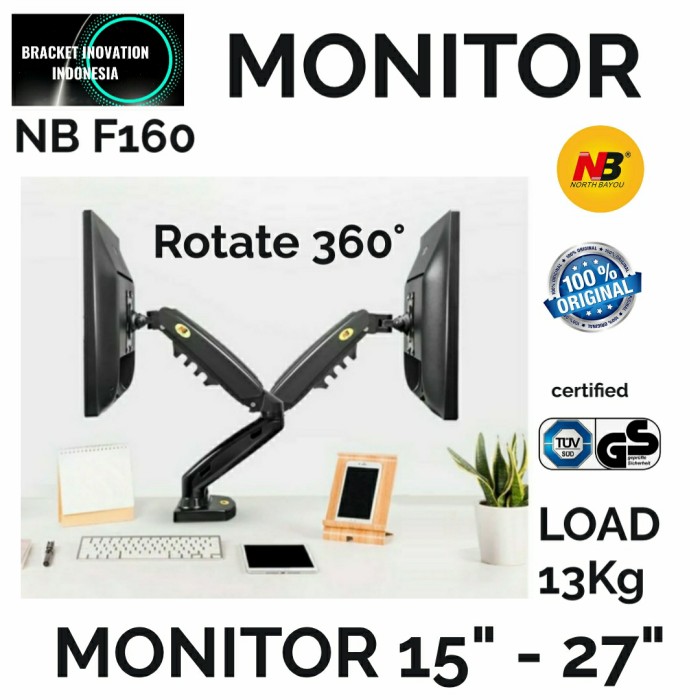 Bracket Monitor bracket dual monitor Bracket monitor 2 led display 27&quot;