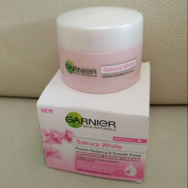 garnier sakura white pinkish radiance whitening cream harga