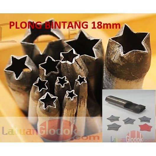 

Alat Membuat Lubang 18mm/Plong bunga bintang 18mm/plong bintang 18mm/Pembolong Bintang 18mm