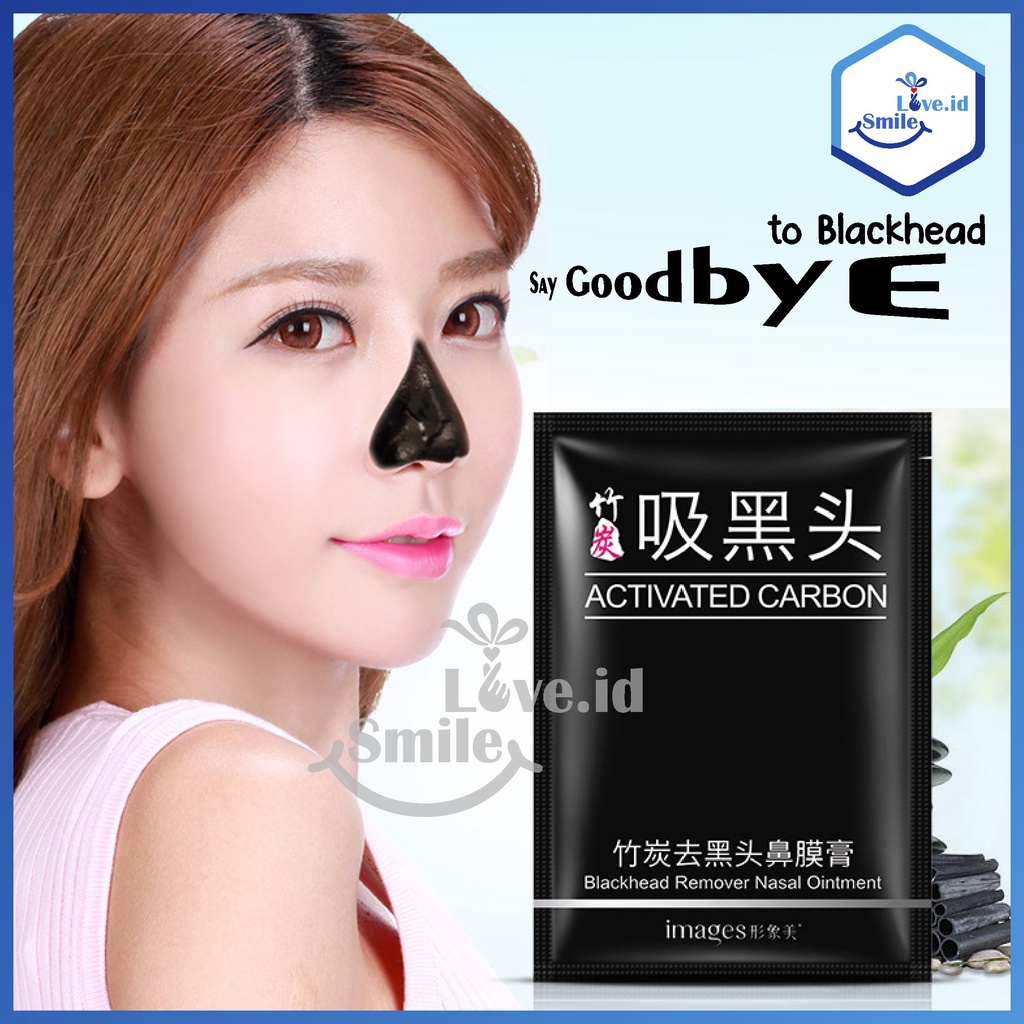 Smilelove IMAGES Black head Masker Activated Carbon Remove Komedo Sachetan Blackhead IMG09