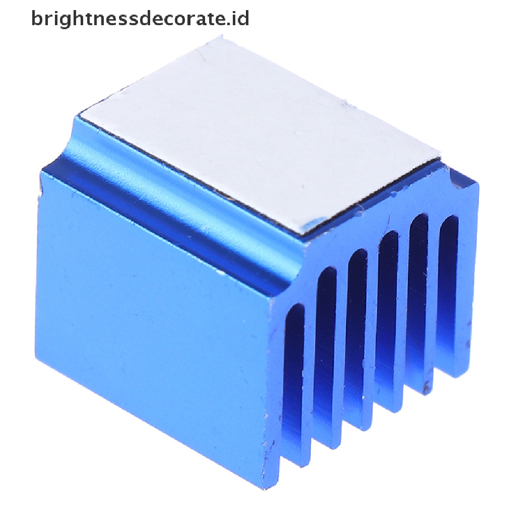 2pcs Heatsink Radiator Aluminum Warna Biru Dengan Perekat Untuk 3d