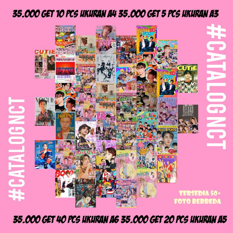 POSTER DINDING AESTHETIC NCT, INDIE, ANIME, QUOTES || SIZE A6, A5, A4 || POSTER AESTHETIC || POSTER MURAH ||-NCT