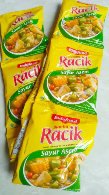 Bumbu racik indofood kemasan renceng