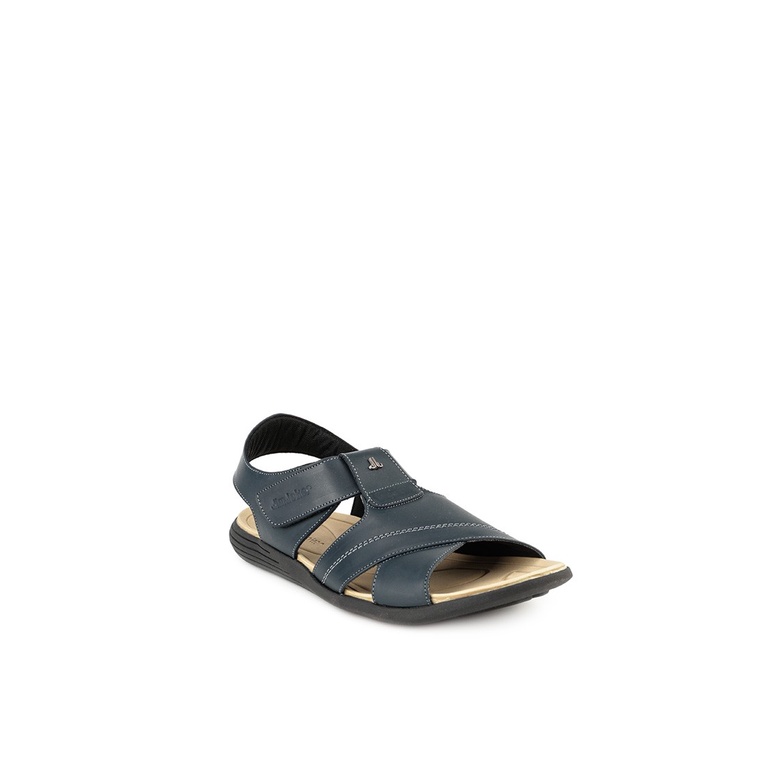 SANDAL CASUAL JIM JOKER PRIA ORIGINAL SLINGBACK KULIT BIRU NAVY JJ02