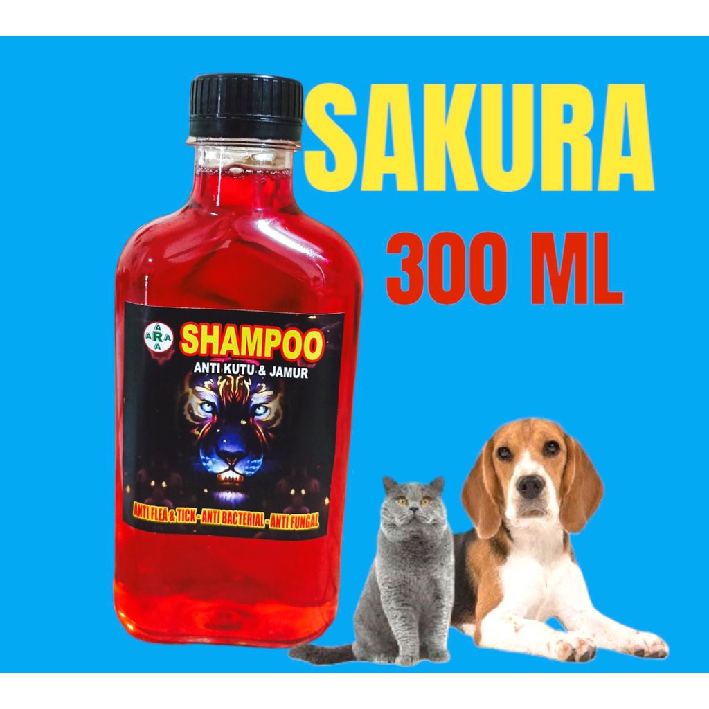 SAMPO KUCING DAN ANJING ANTI KUTU/JAMUR/RONTOK NETTO 300 ML