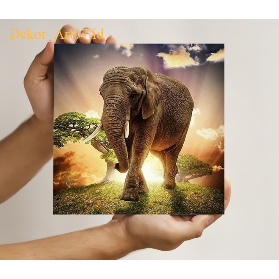 Dekor_Art07.id - HIASAN DINDING GAMBAR GAJAH KEREN