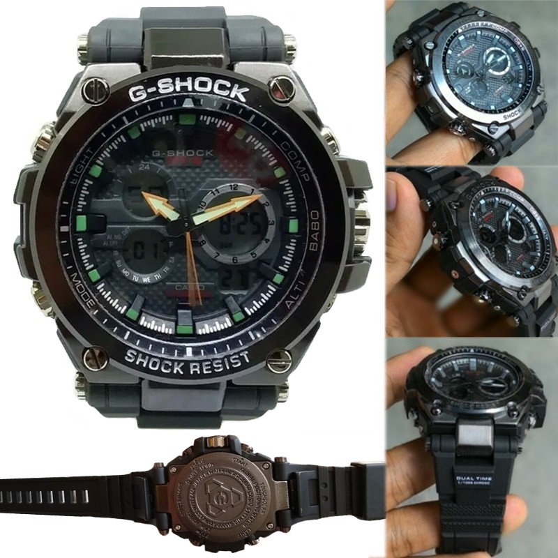 JAM TANGAN PRIA CASIO GSHOCK MTG1000 Ring Besi Tali Rubber DIGITAL ANALOG DUALTIME TERLARIS