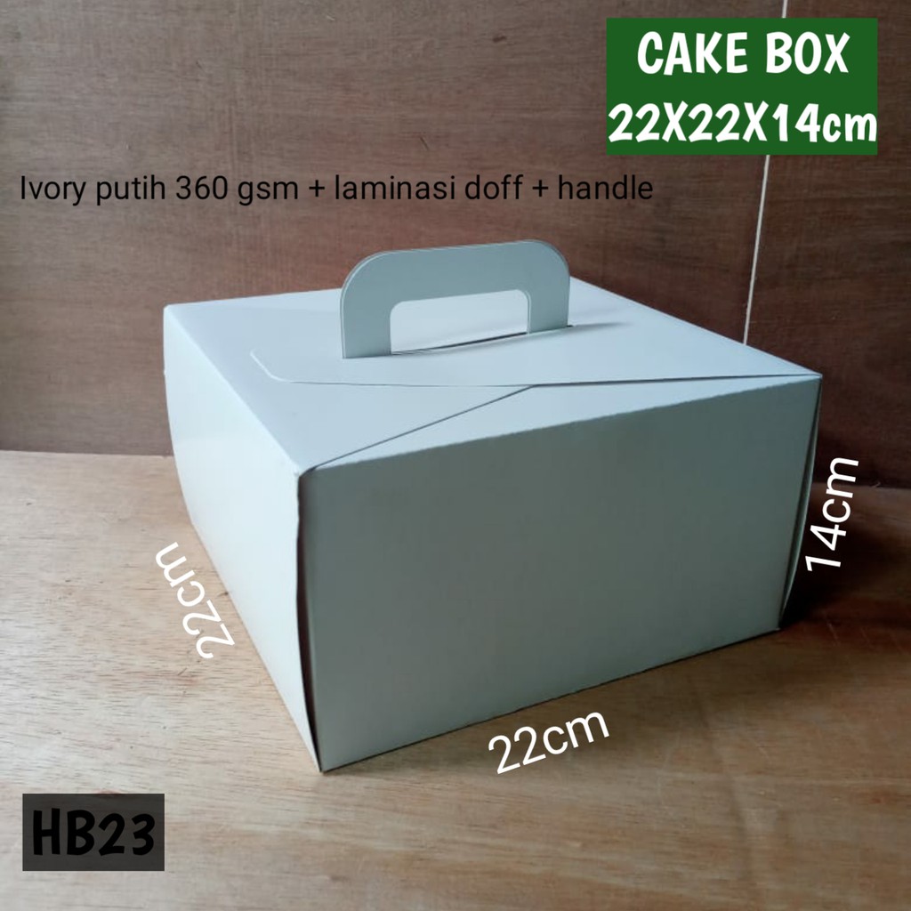 

isi 10 box kotak kue 22x22cm hb23 | kardus pizza tart parcel dus cakebox