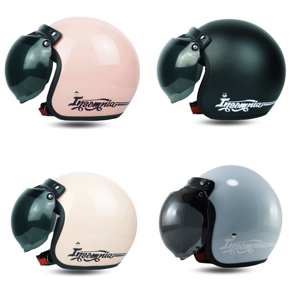 Helm Bogo Retro Dewasa Warna Pastel Terbaru SNI