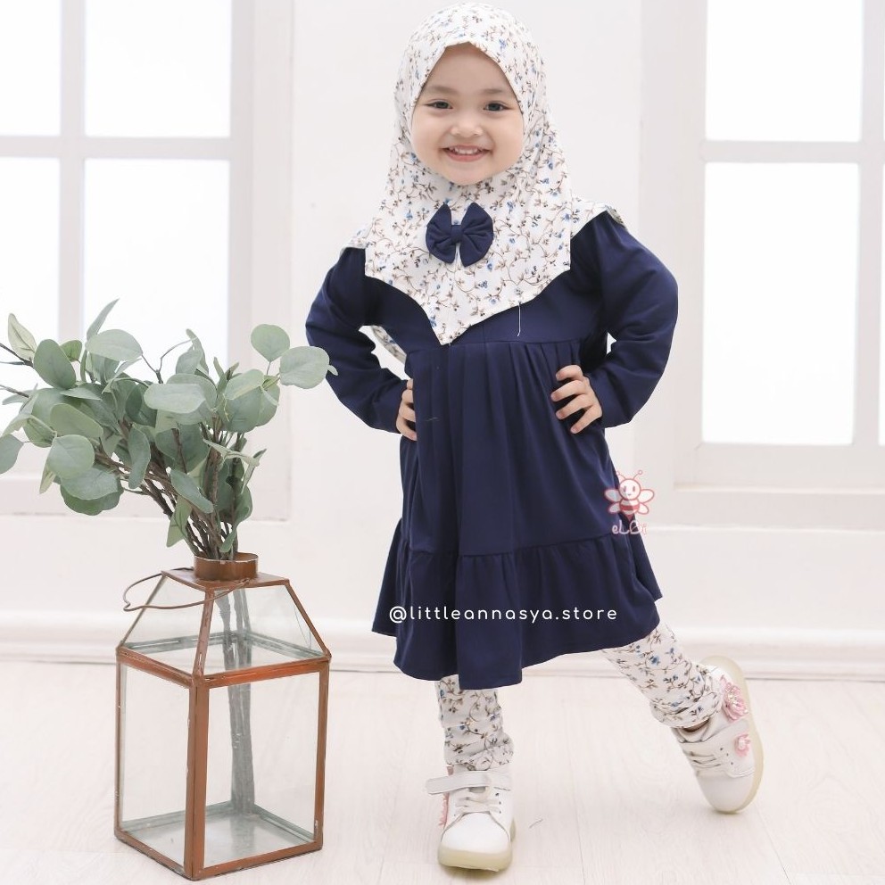 Baju Muslim Anak Usia 1-6 Tahun Nayla Series free hijab Model Baju Muslim Anak Perempuan 2022