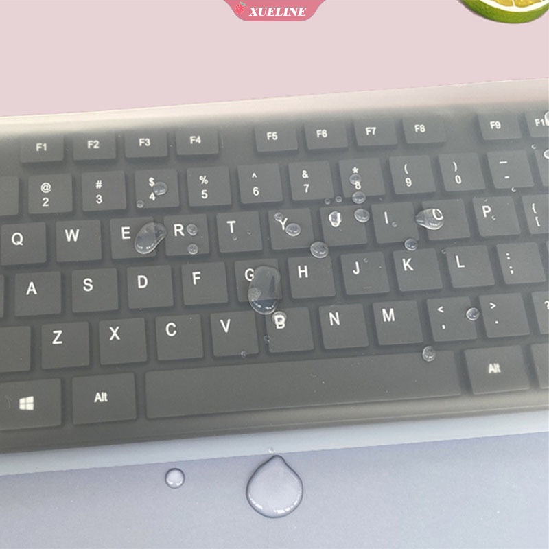 Cover Keyboard Universal Bahan Silikon Transparan Tahan Air Dan Debu Untuk PC Komputer Desktop