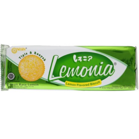 

Nissin Lemonia Biskuit Lemon 130gr - Lemonia Lemon Flavored Biscuit