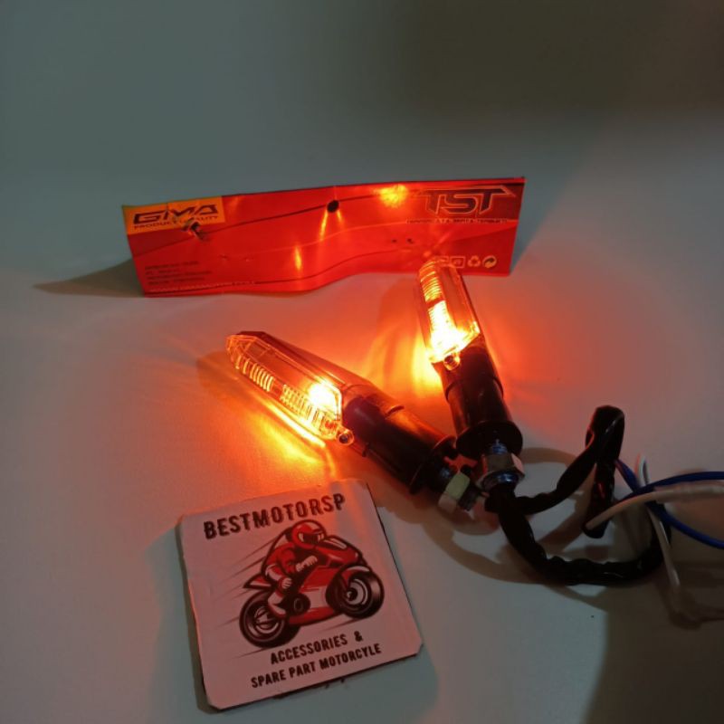 LAMPU SEN VARIASI SEIN GMA TST LED KUNING MODEL CBR 150 UNIVERSAL MOTOR