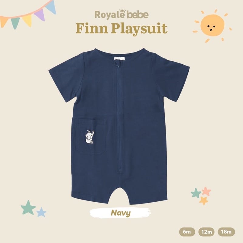 Royale Bebe Finn Playsuit - Romper Sleepsuit Bayi