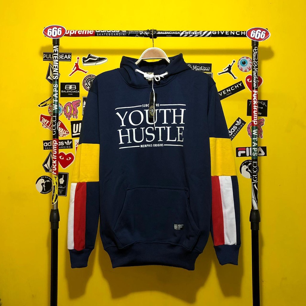 SWEATER HOODIE JUMPER PREMIUM MURAH BM ORI MEMPHIS ORIGINS YOUTH HUSTLE