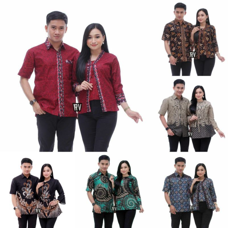 Batik couple seragam Kerja Pria dan Wanita • seragam batik kerja• Atasan Batik wanita • Kemeja Batik
