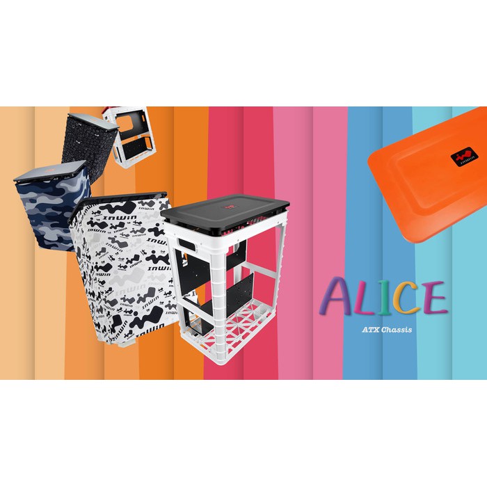 CASING COMPUTER INWIN - InWin ALICE MONOGROM CLOTH ORANGE TOP