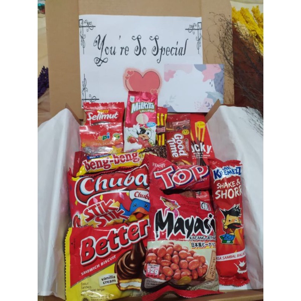 

Hampers Snack murah/hadiah/gift/sidang/wisuda/