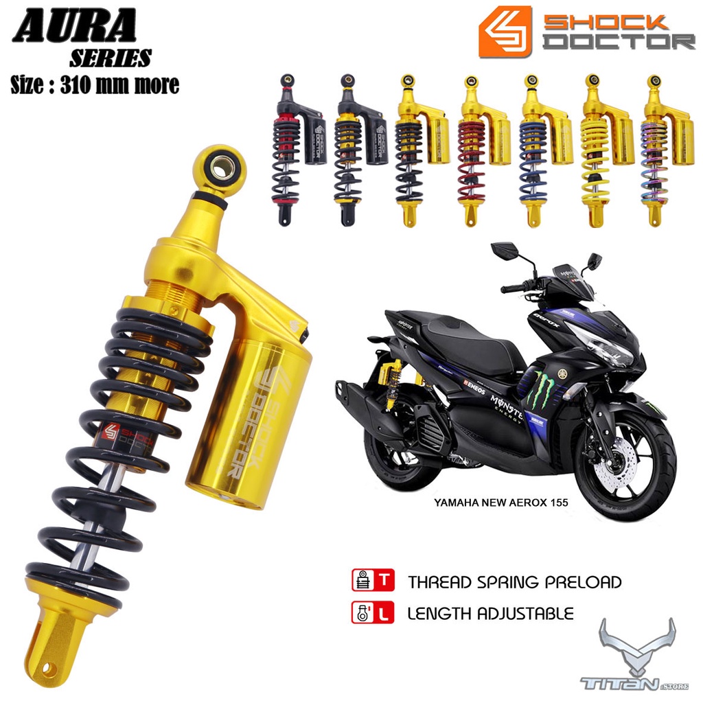 Shockbreaker Tabung Yamaha Aerox 155/New aerox 155/New Aerox Conected - SHOCK DOCTOR