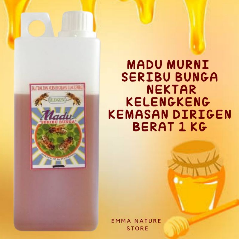 Madu Murni Nektar Kelengkeng Seribu Bunga 1 Kg 100% Asli